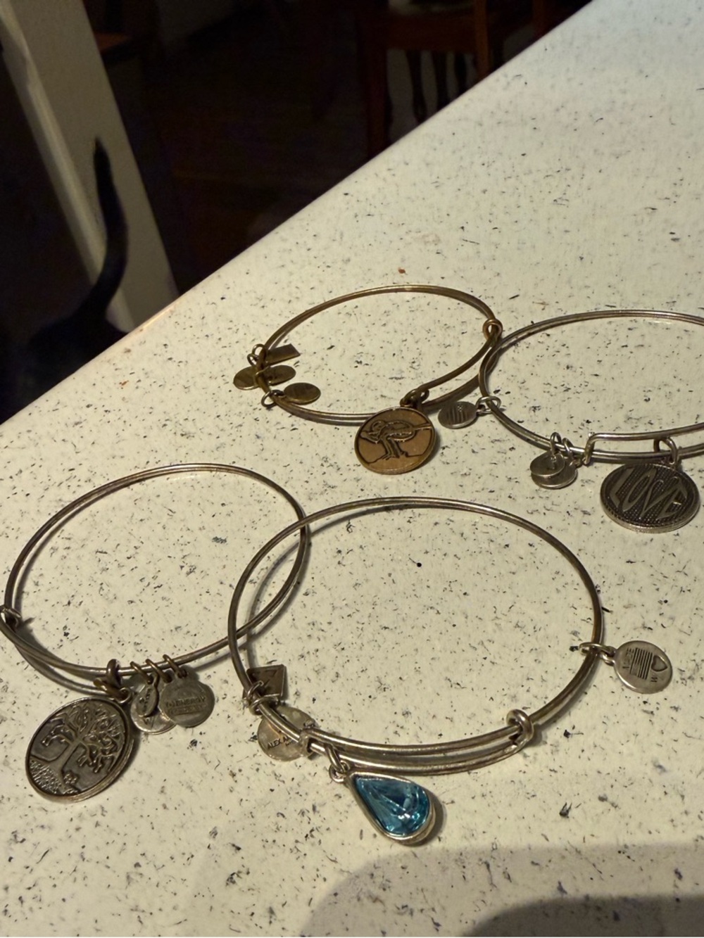 Alex and Ani Charm Bracelets Set of 4